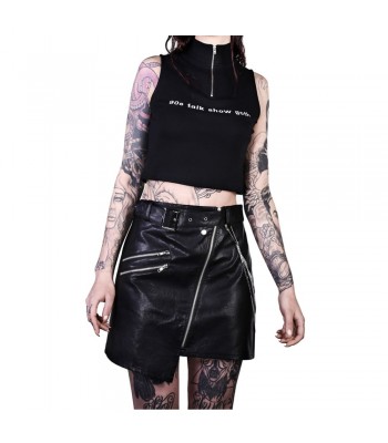 Women Gothic Skirt Leather Vrouwen Lederen Skirt Emo Skirt